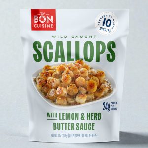 Wild Caught Scallops with Lemon and Herb Butter Sauce