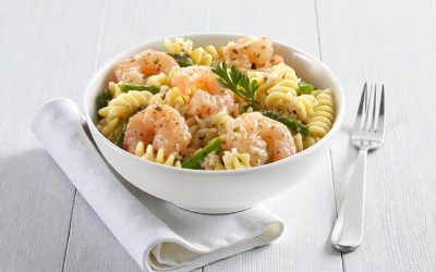 Garlic Parmesan Shrimp with Asparagus & Rotini